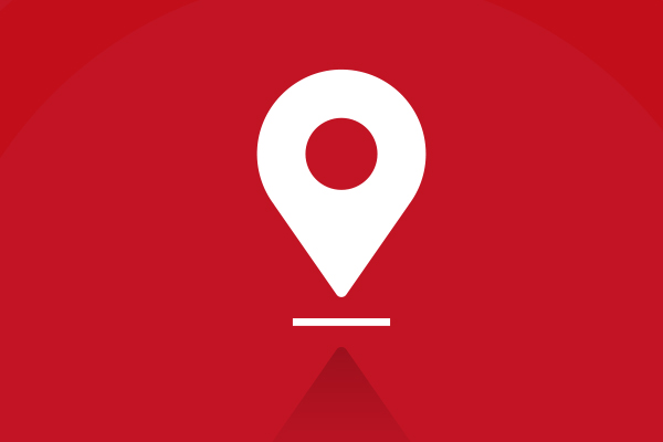 imagem de um icone de localização utilizado para marcar sitios em mapas